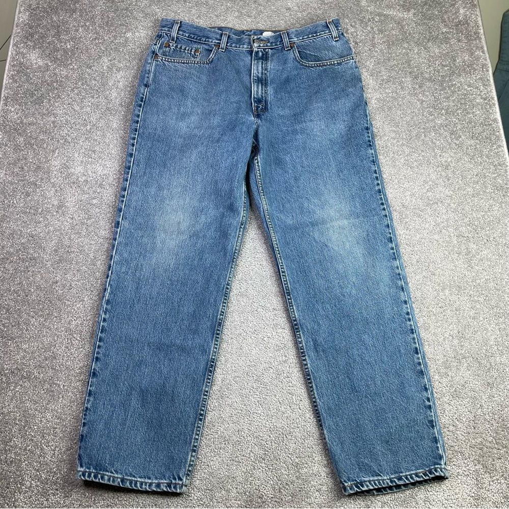 Levi's 550 Jeans Men's 36X30 Blue Relaxed Straight Medium Wash Cotton Y2K